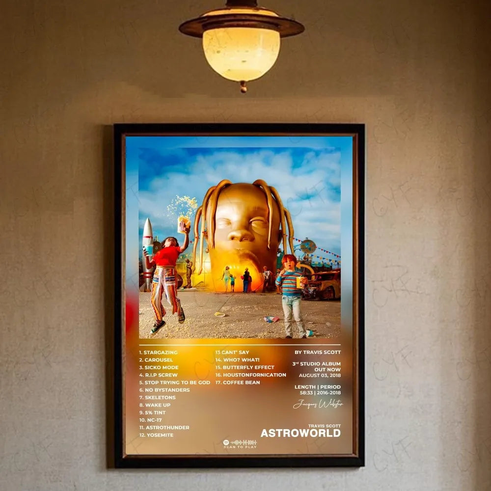 Travis Scott Premium Posters (2nd Release) Limited!
