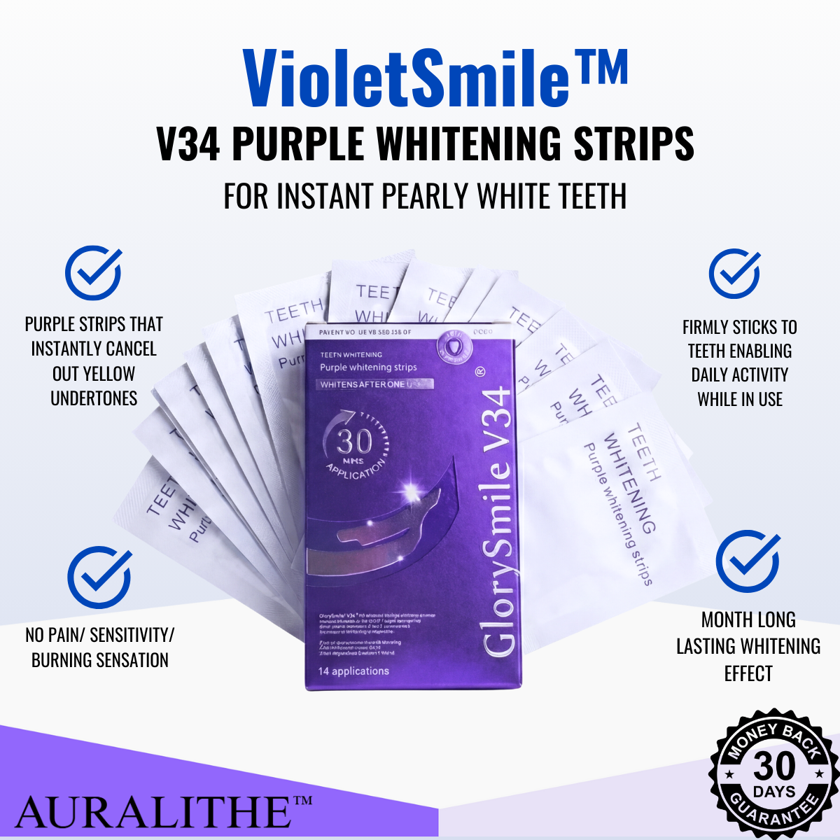 VioletSmile™ Whitening Strips