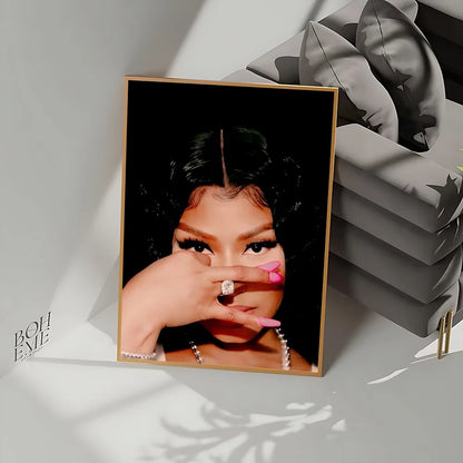 Nicki Minaj PREMIUM Canvas Pink Friday theme Poster