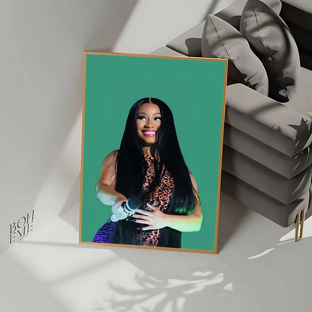 Nicki Minaj PREMIUM Canvas Pink Friday theme Poster