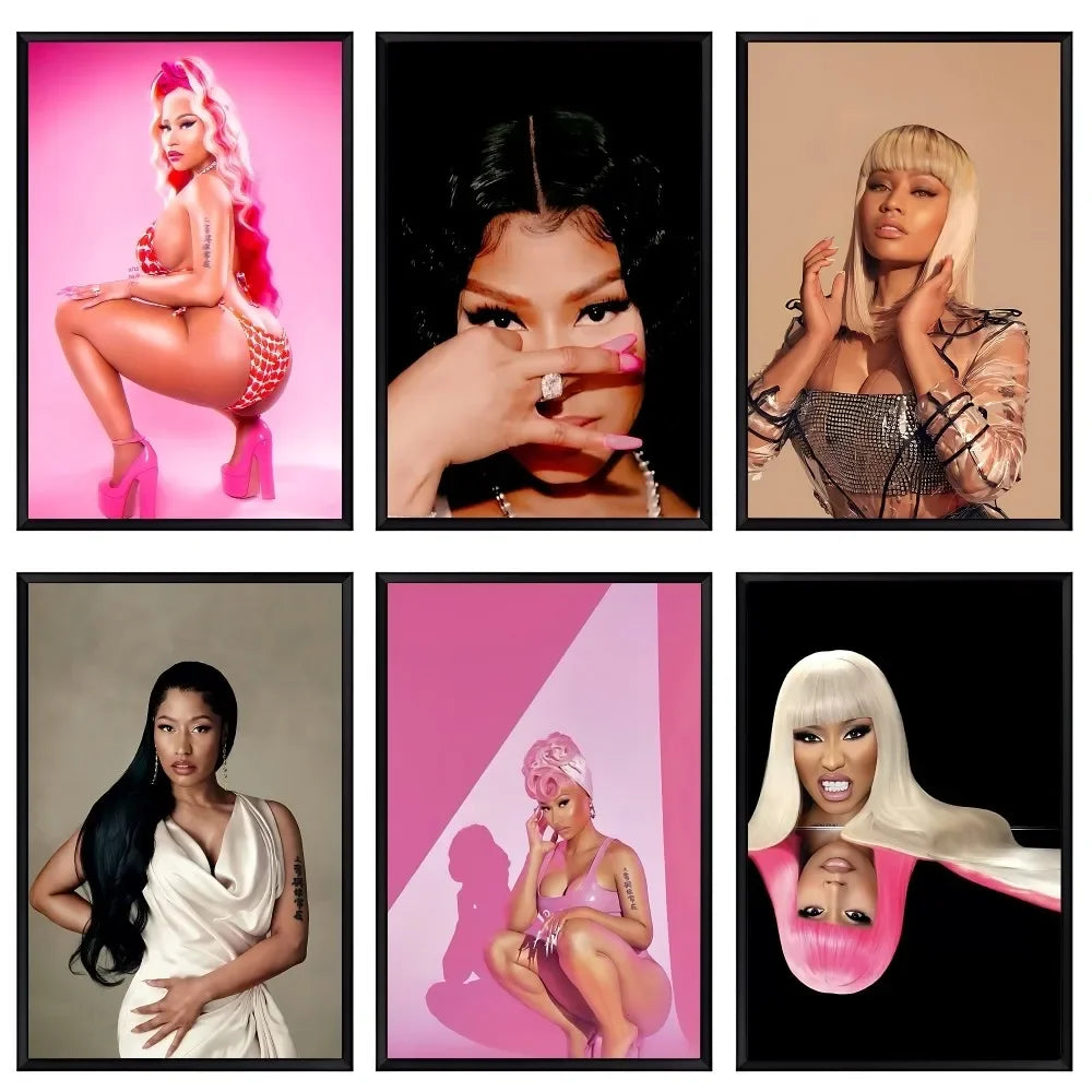 Nicki Minaj PREMIUM Canvas Pink Friday theme Poster