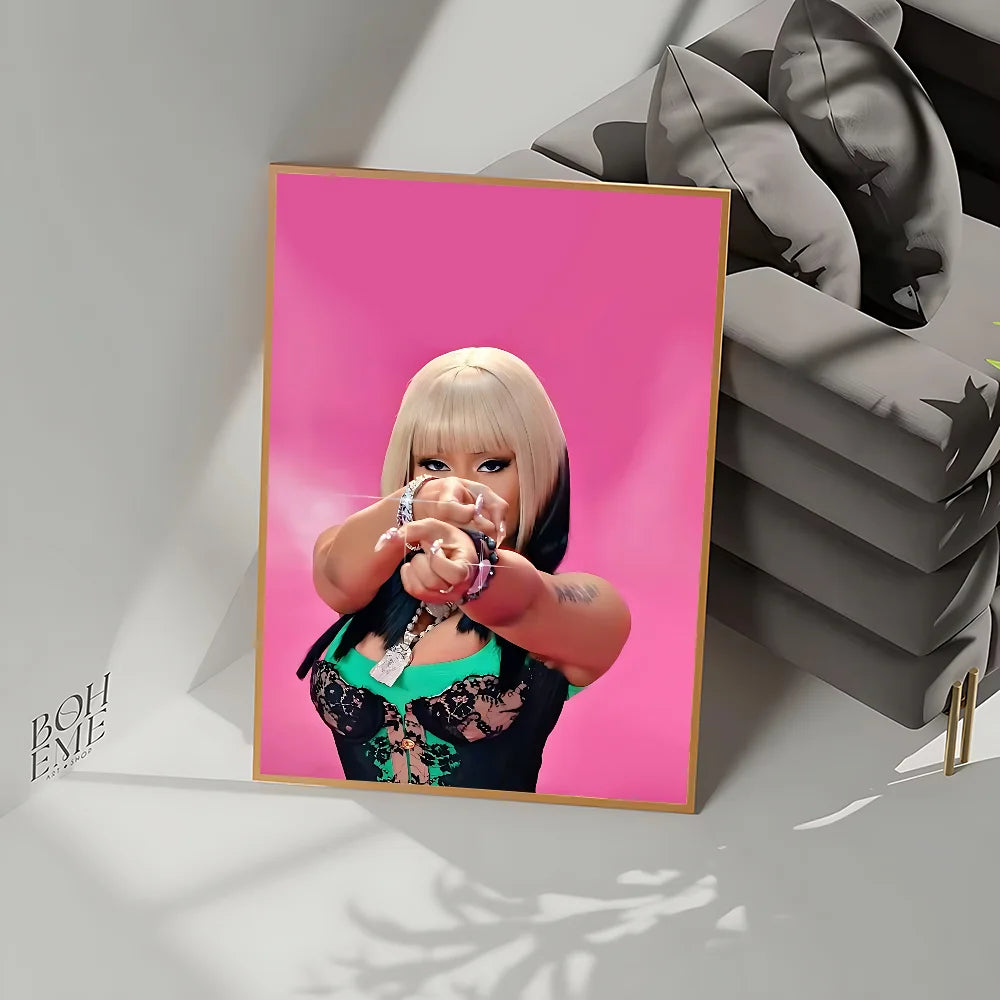 Nicki Minaj PREMIUM Canvas Pink Friday theme Poster