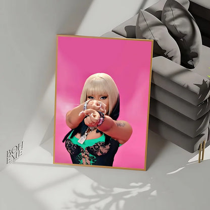 Nicki Minaj PREMIUM Canvas Pink Friday theme Poster