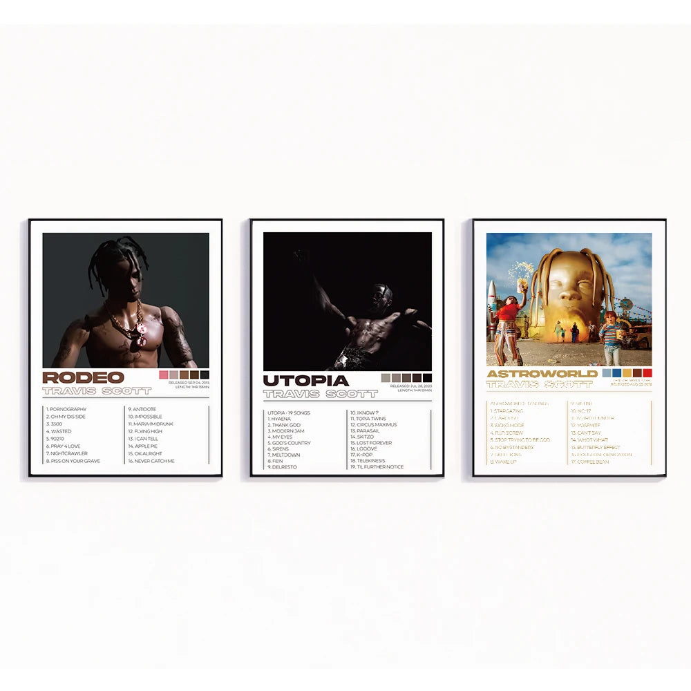 TRAVIS SCOTT Limited Edition framed posters