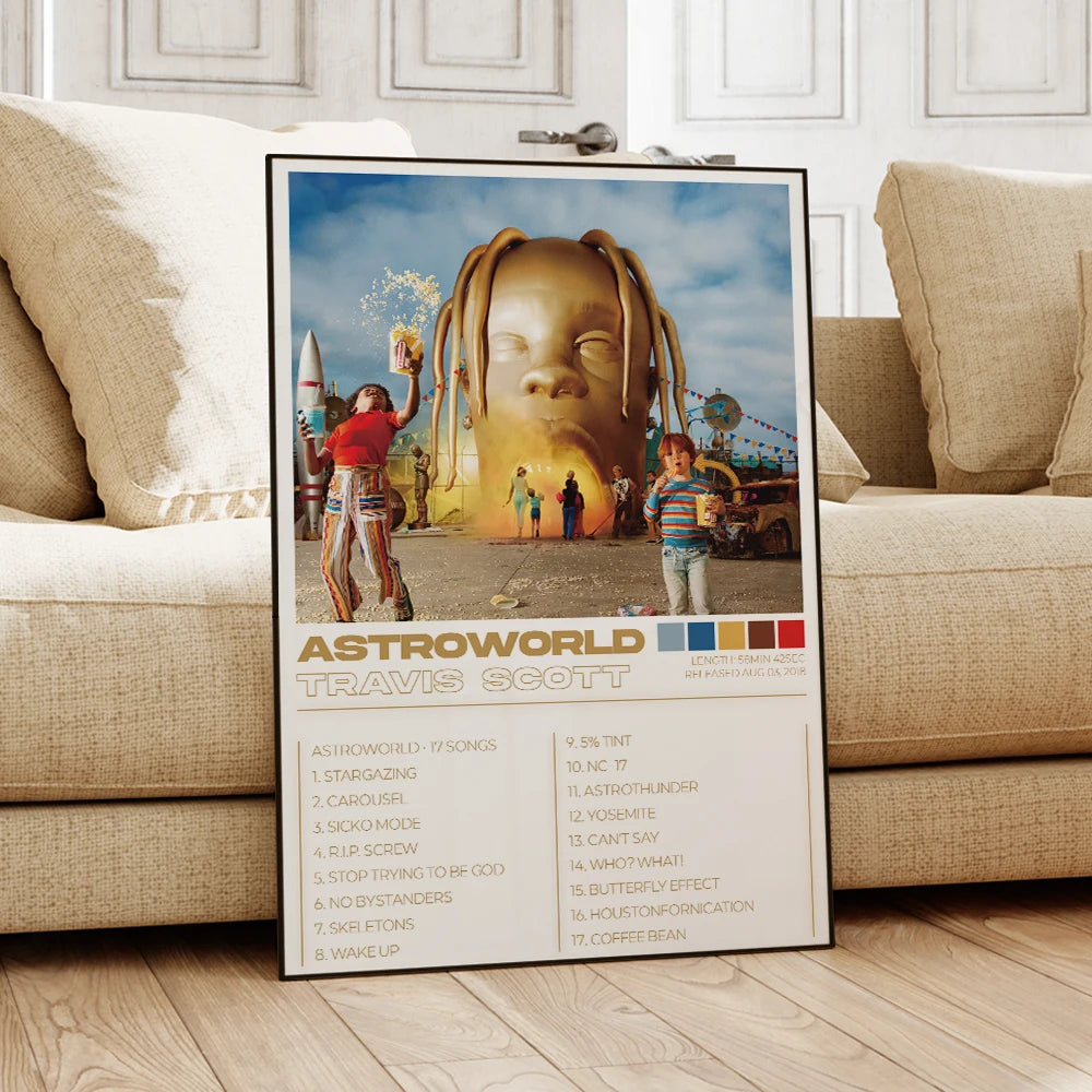 TRAVIS SCOTT Limited Edition framed posters